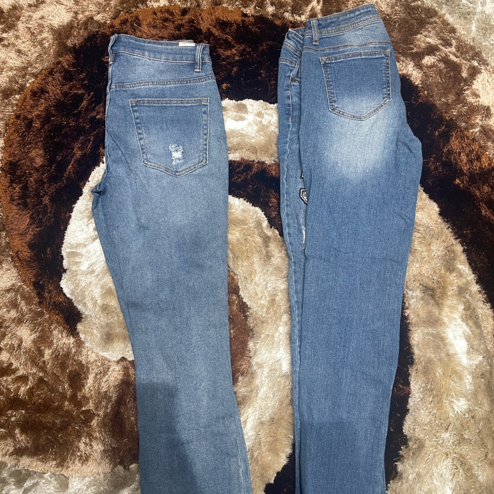 Boom Boom Jeans Blue Skinny Distressed Denim - Picture 4 of 4
